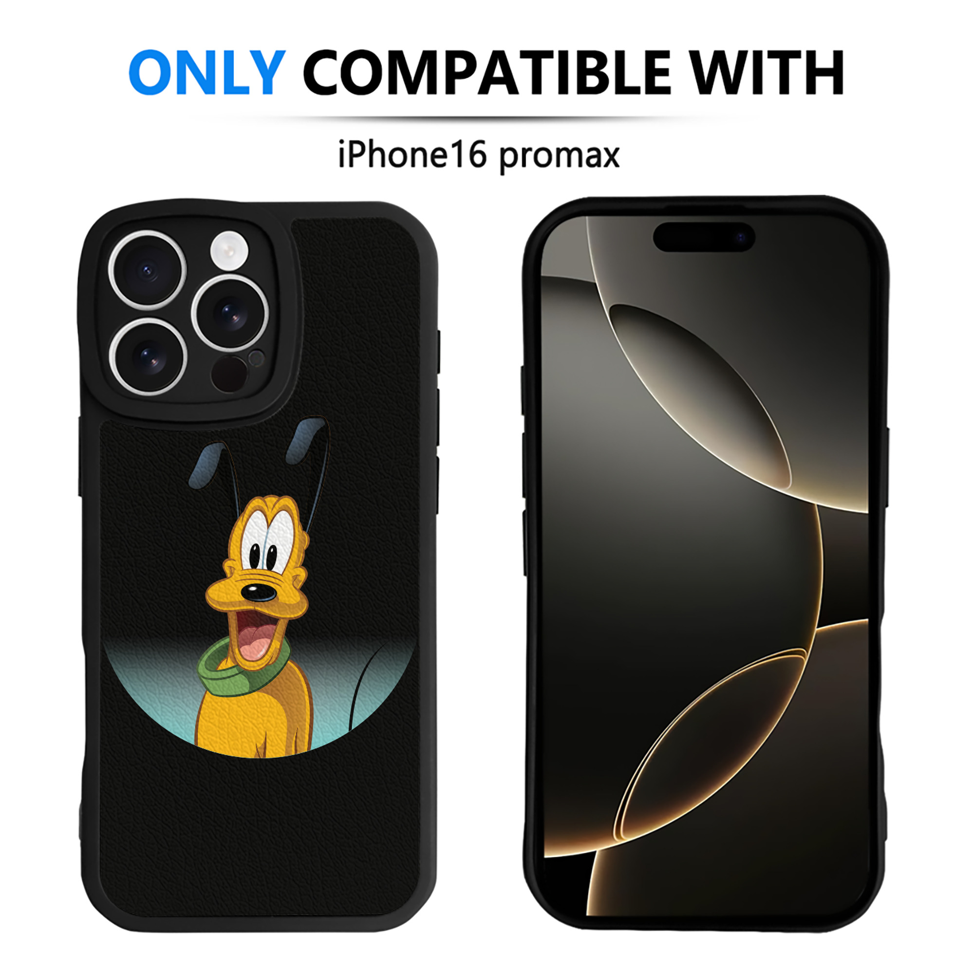 （画像用） ミッキーマウス Mickey Mouse 【iPhone 16シリーズ対応】シリコンスマホケース（レザー調） 材質：シリコン